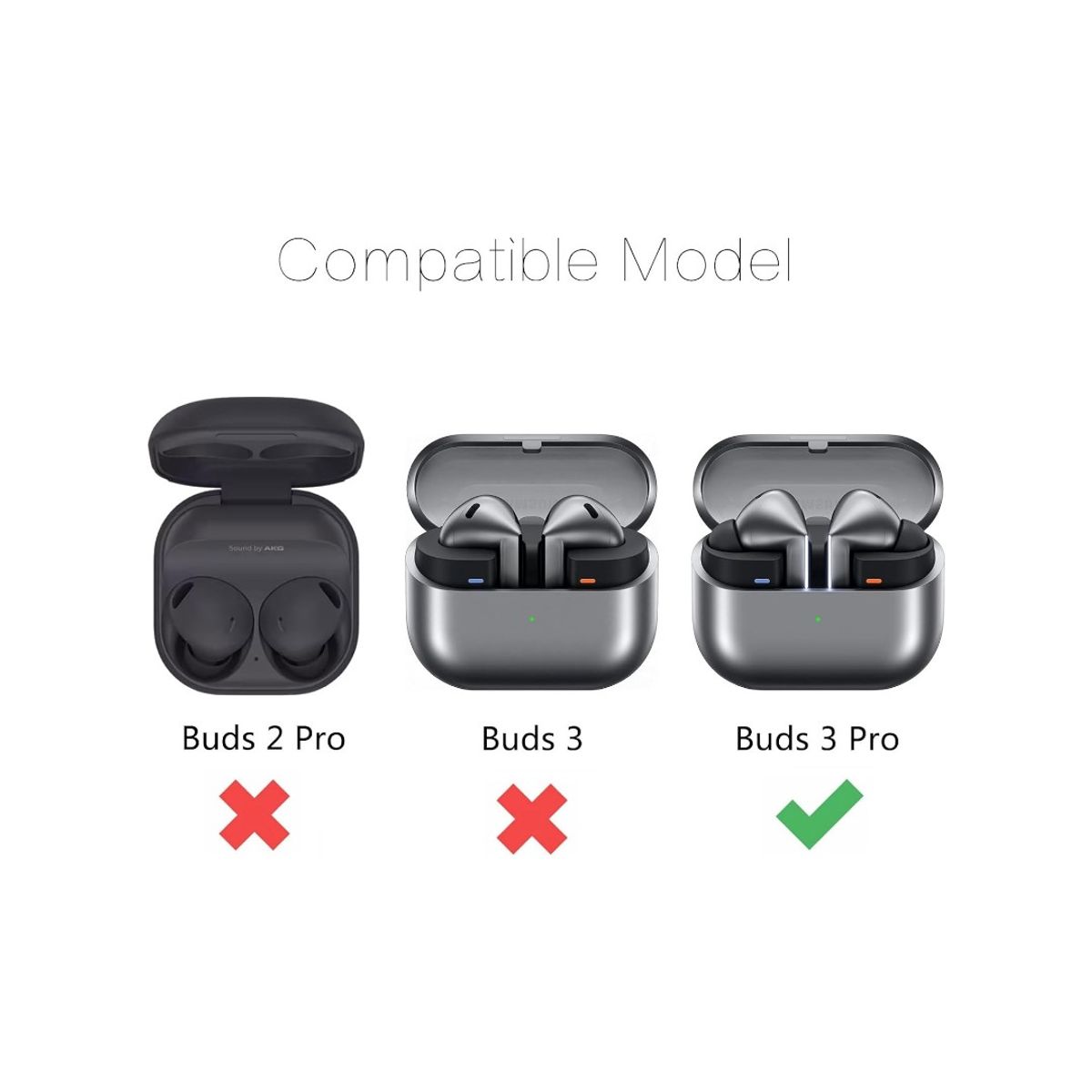 GENERICO - Estuche De Carga Para Auriculares Samsung Galaxy Buds 3 Pro