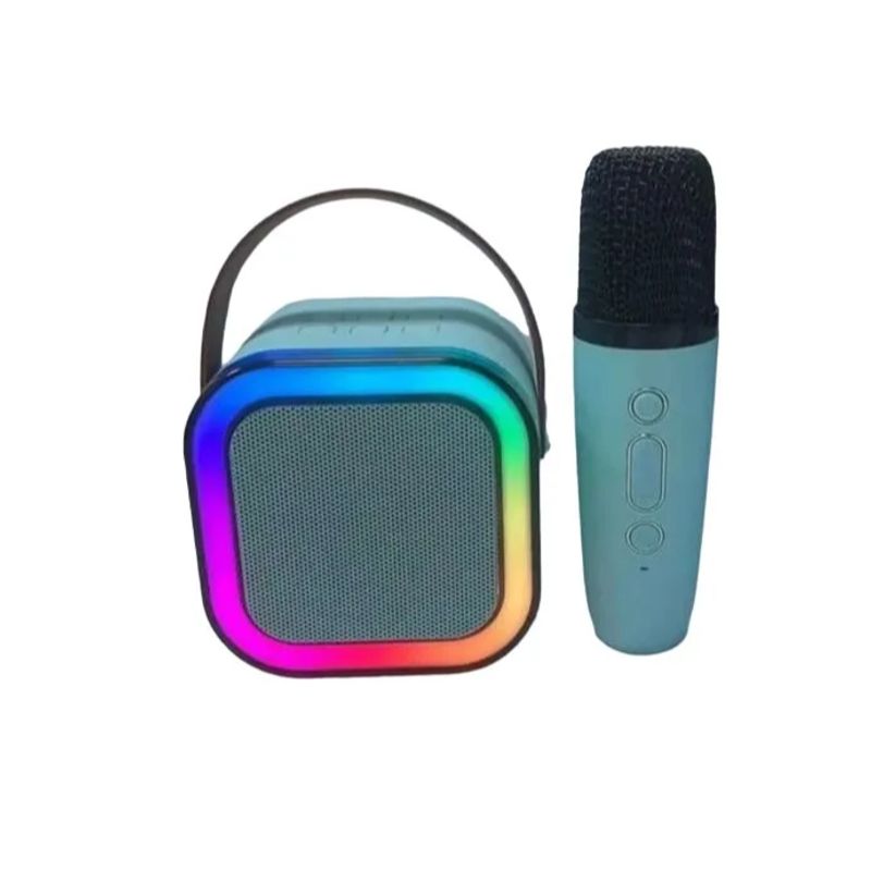 GENERICO - Mini Parlante Altavoz + Micrófono Portátil Karaoke Bluetooth