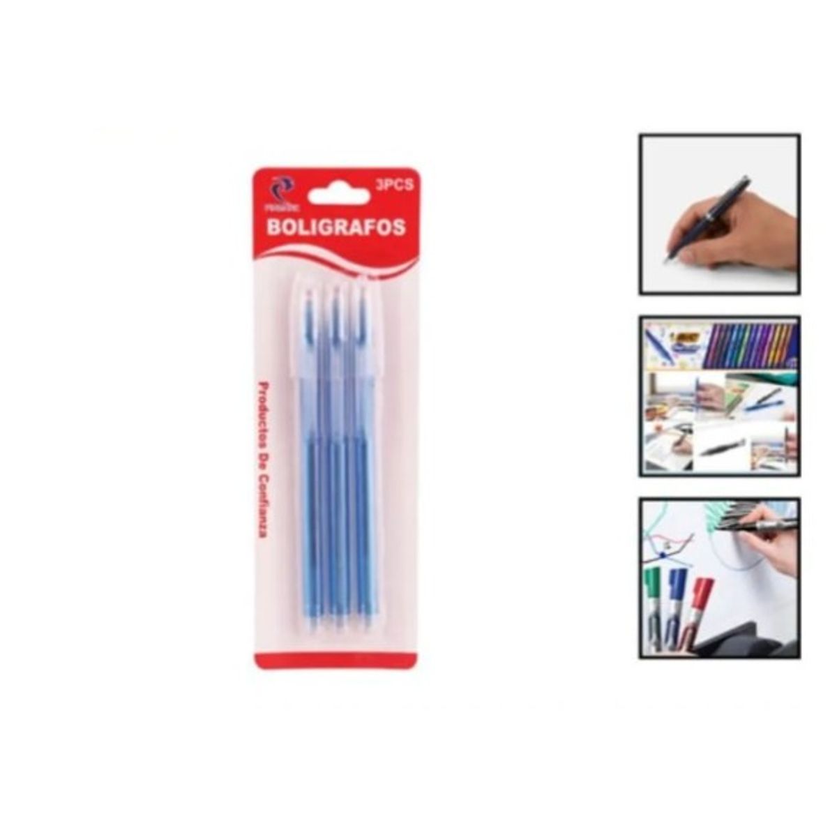 GENERICO - Set 9 Unidades De Lapices Boligrafos Azules