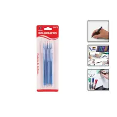 GENERICO - Set 9 Unidades De Lapices Boligrafos Azules