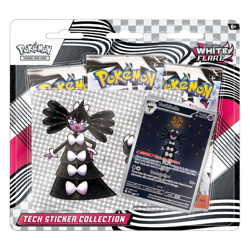 POKEMON - Pokémon White Flare Tech Sticker Blister Español