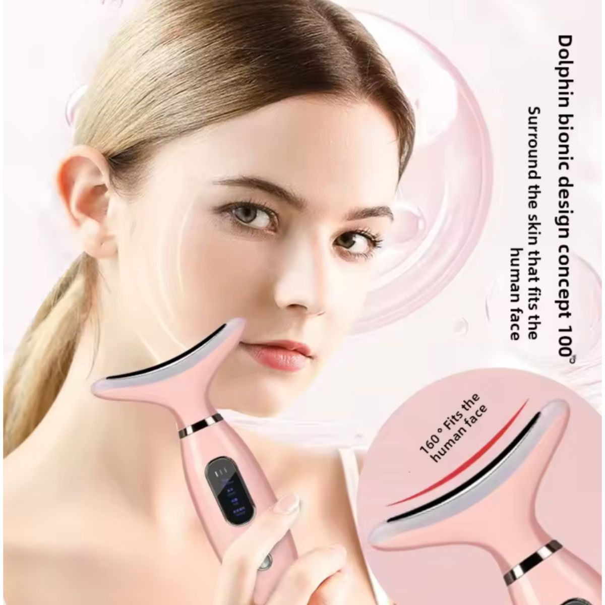 ROHS - Masajeador facial limpiador antiarrugas cuello y rostro