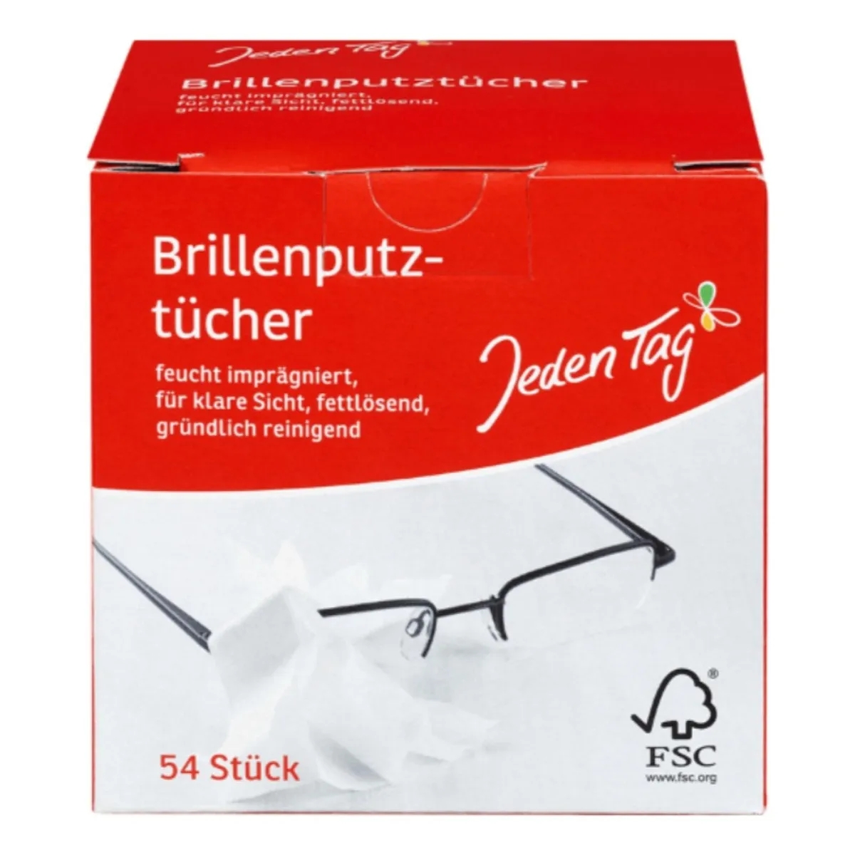GENERICO - Paños Limpieza De Lentes Jeden Tag 54 unidades