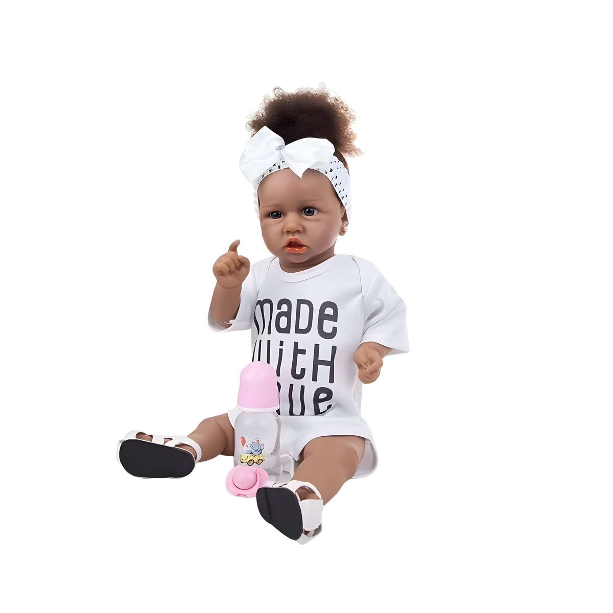 GENERICO - Muñeca infantil bebé realista silicona Morena