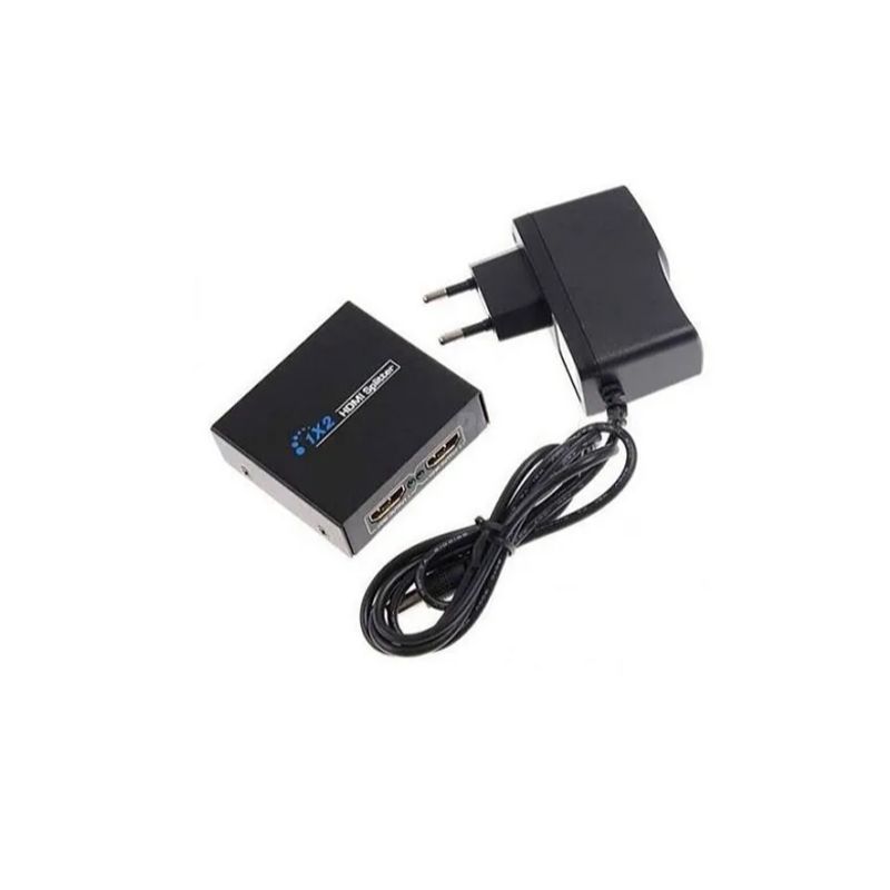 GENERICO - Splitter Switch Hdmi 1.4 1080p Activo Amplificador 2 Salidas