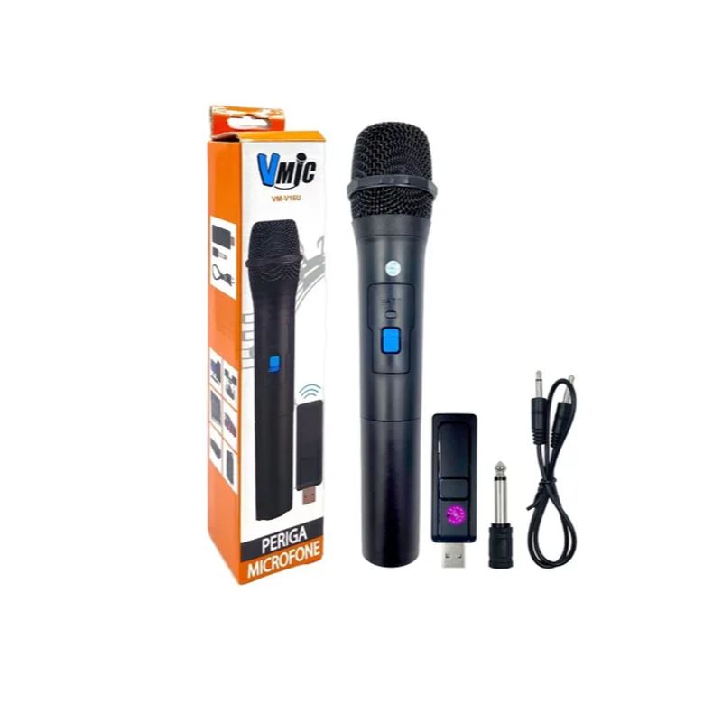 GENERICO - Micrófono Karaoke Inalámbrico Unidireccional Usb Vm-v16u