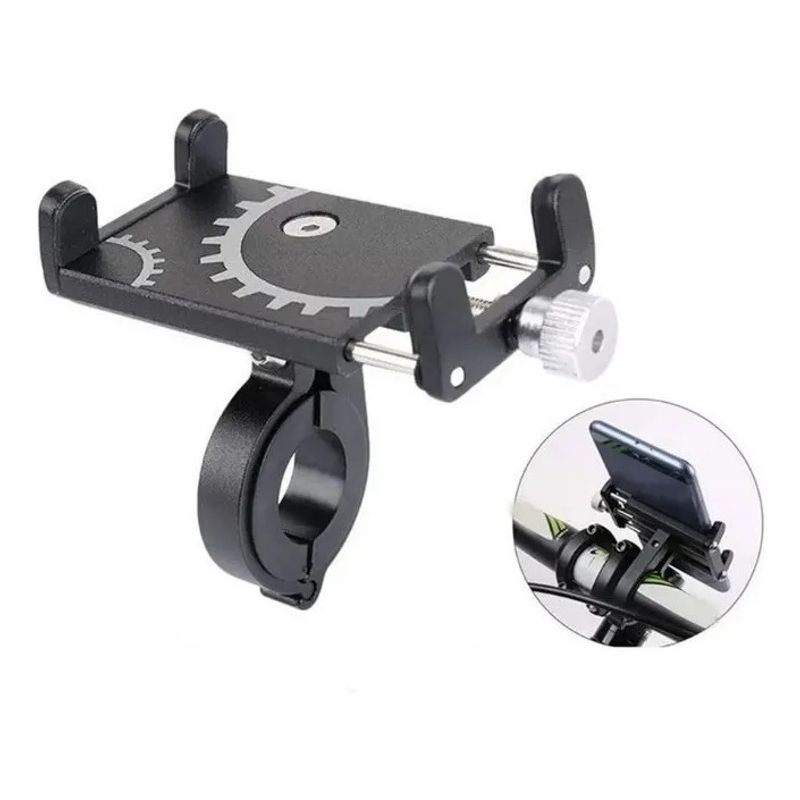 GENERICO - Porta Celular Metálico Smartphone Para Bicicleta Moto