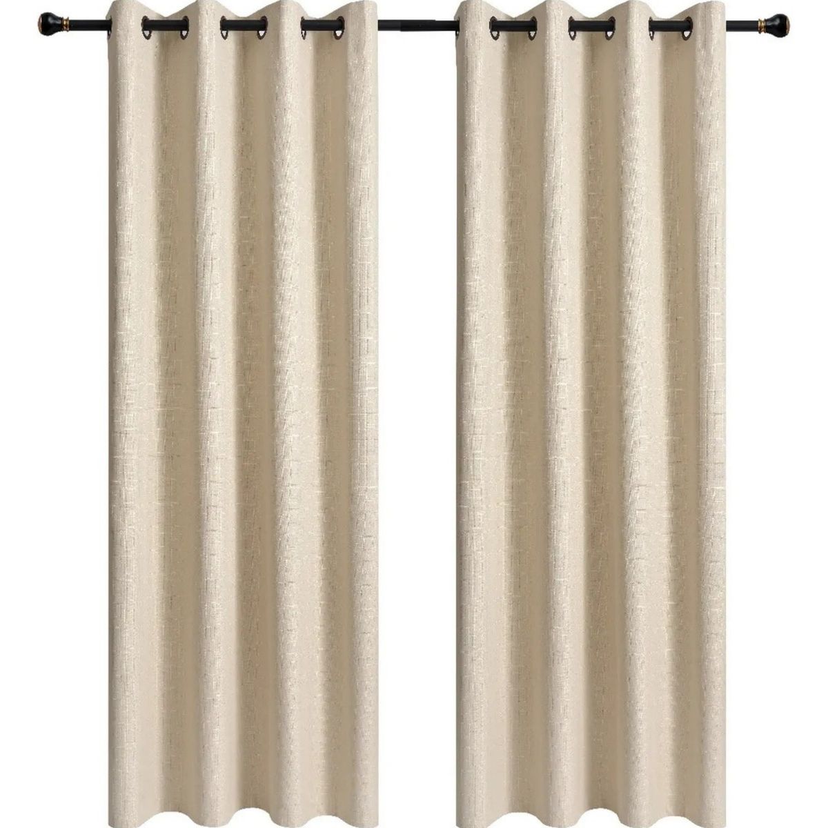 OKAY - 1 Paño Cortina Lino Con Blackout Engomado Térmica 140x220