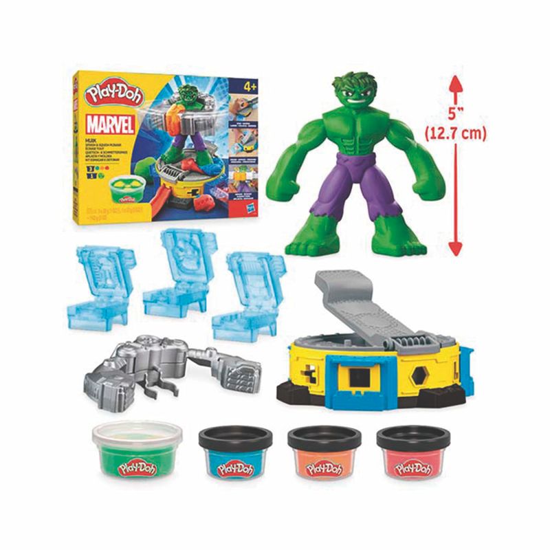 PLAY DOH - Play doh hulk aplasta y moldea mas figura flexible