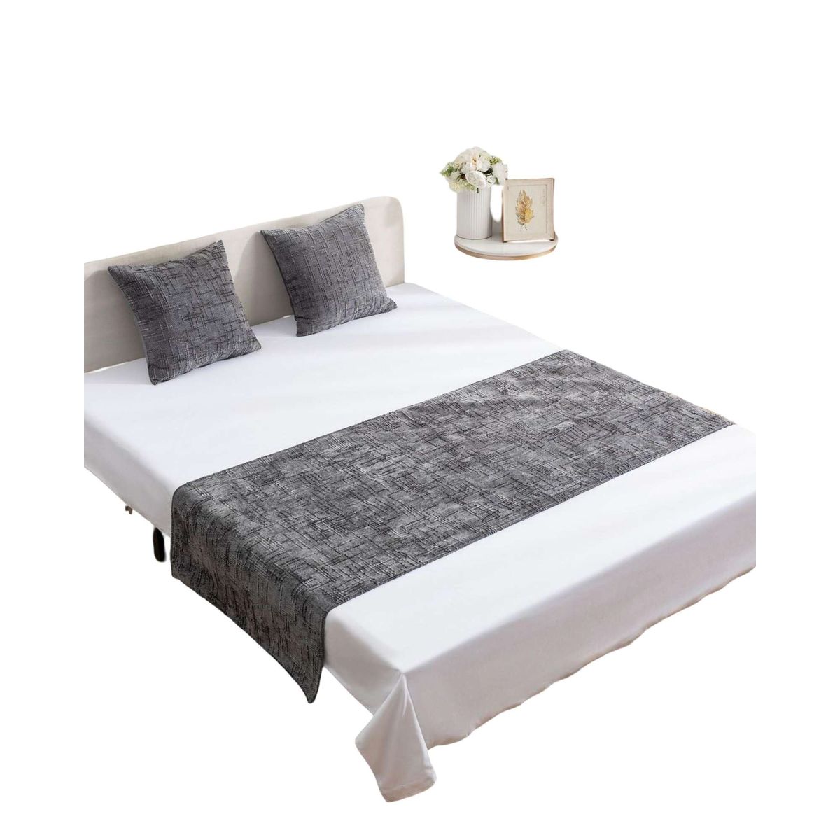 GENERICO - PIECERA SIN FUNDAS MODELO CHENILLE NEGRO