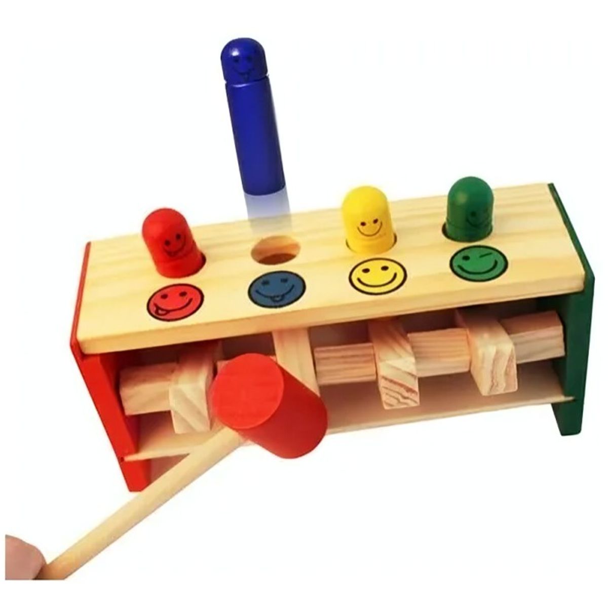 GENERICO - Martillo Saltarín Juguete Madera