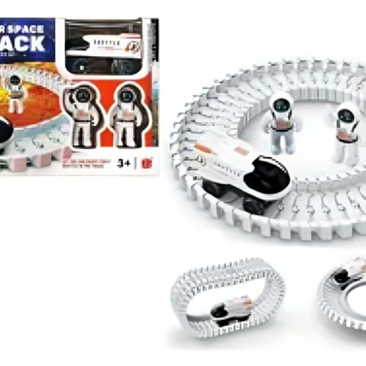 GENERICO - Mini Pista Nave Espacial Con Astronautas