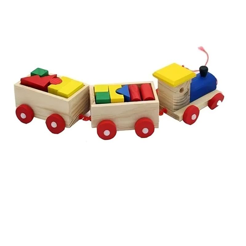 GENERICO Tren Carga Juguete Madera