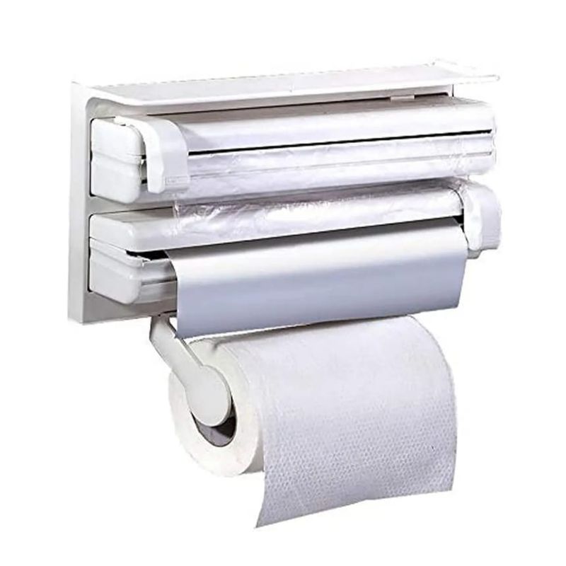 GENERICO - Dispensador Porta Rollo Triple para Cocina