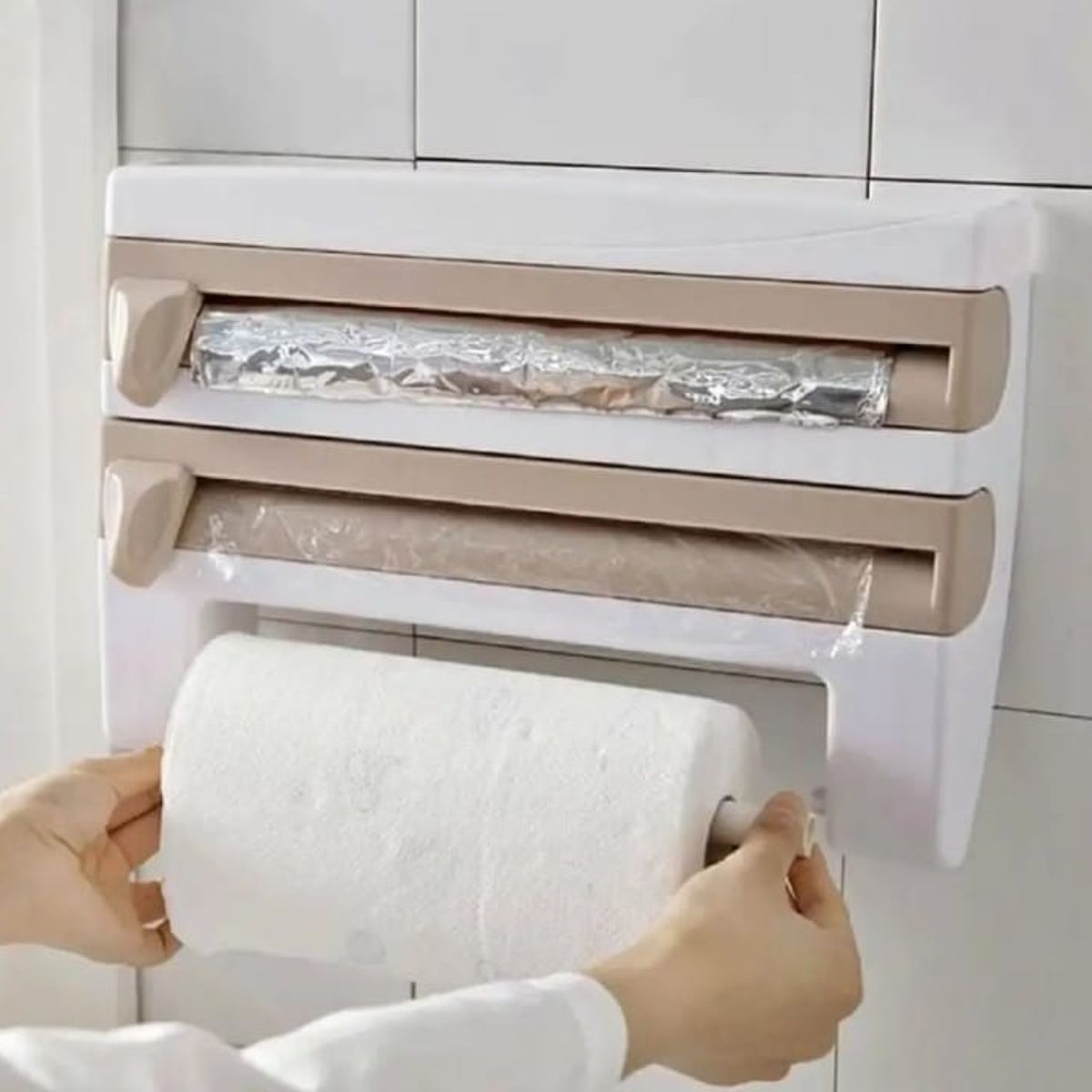 GENERICO - Dispensador Porta Rollo Triple para Cocina