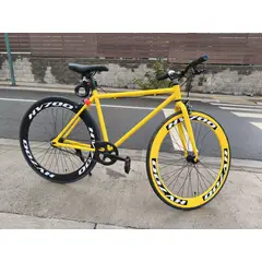 GENERICO - Bicicleta Fixie Fixie Triple 28 Adultos 1 Velocidad