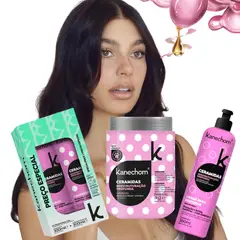 KANECHOM - Pack tratamiento Ceramidas 4 En 1-- Reparación Cabello Dañado