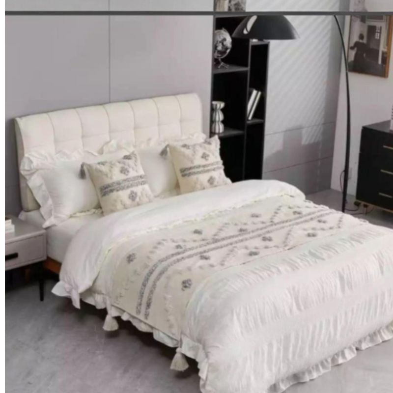 ANGELES DEL HOGAR - PIECERA NORDICA BOHO + 2 FUNDAS DE COJIN 2PLAZA/KING