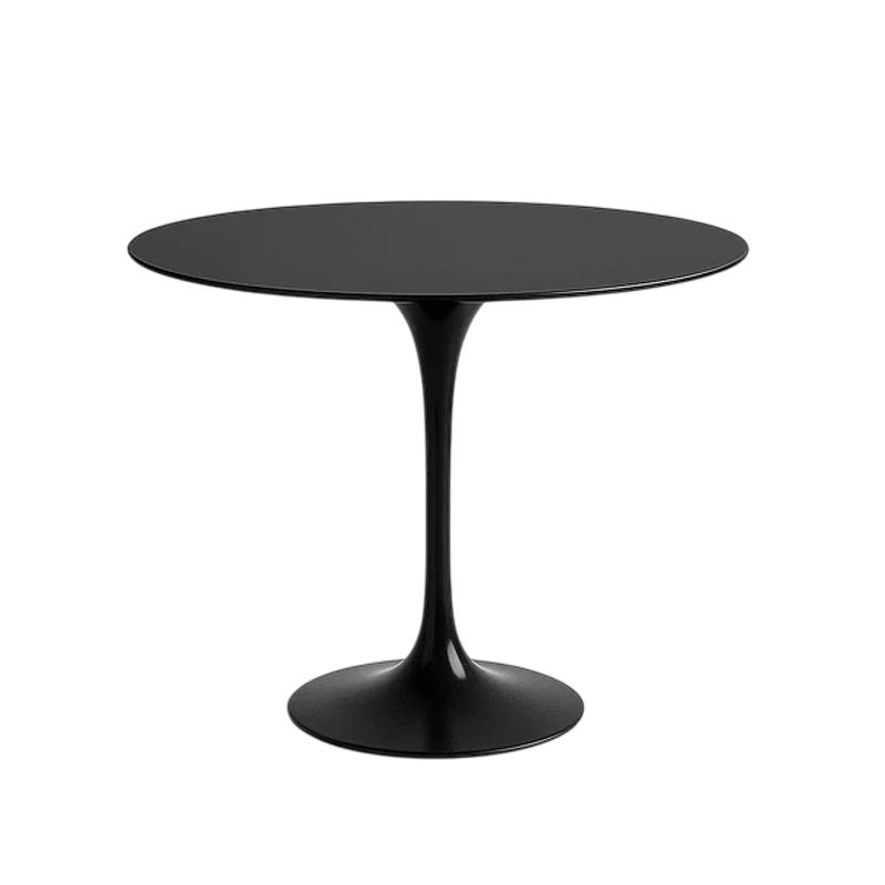 MOBOI - Mesa Comedor Redonda Tulip Clasica 80cm Diametro Negra
