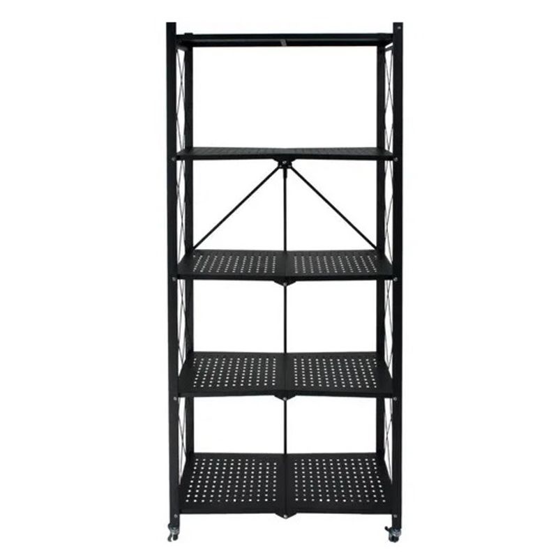 GENERICO - Estante Plegable Organizador Multiusos 5 Niveles Con Ruedas