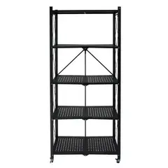 GENERICO - Estante Plegable Organizador Multiusos 5 Niveles Con Ruedas