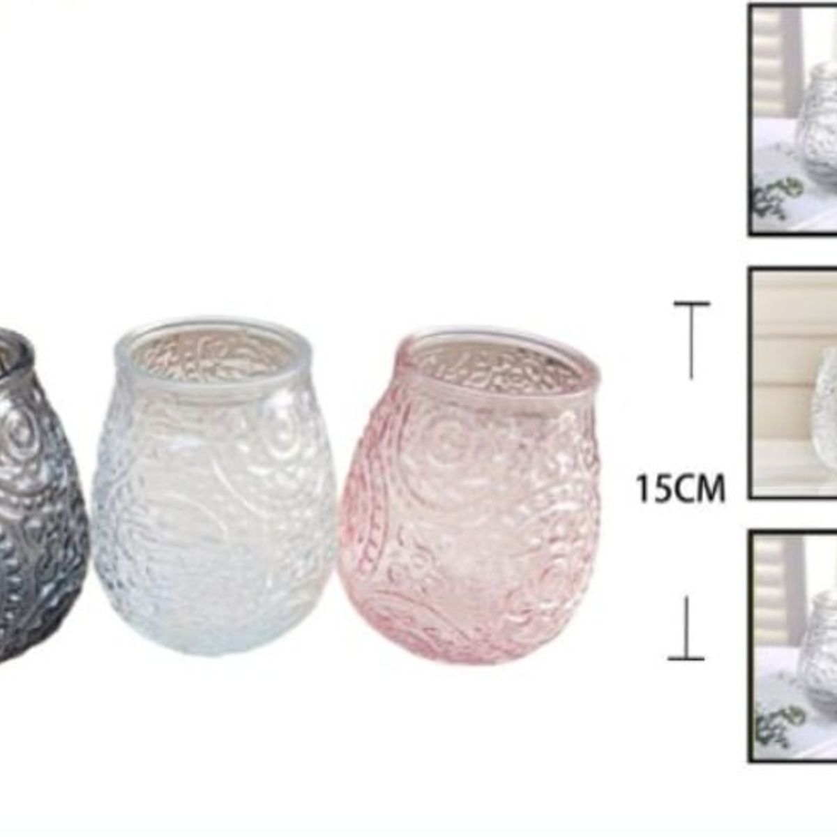 GENERICO - Macetero De Vidrio 15Cm Para Flores