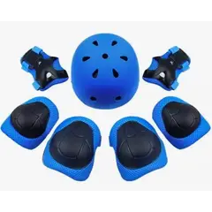 ATLAS - Kit De Casco + Protecciones Azul