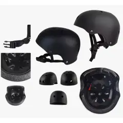 ATLAS - Kit De Casco + Protecciones Negro