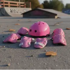 ATLAS - Kit De Casco + Protecciones Rosa