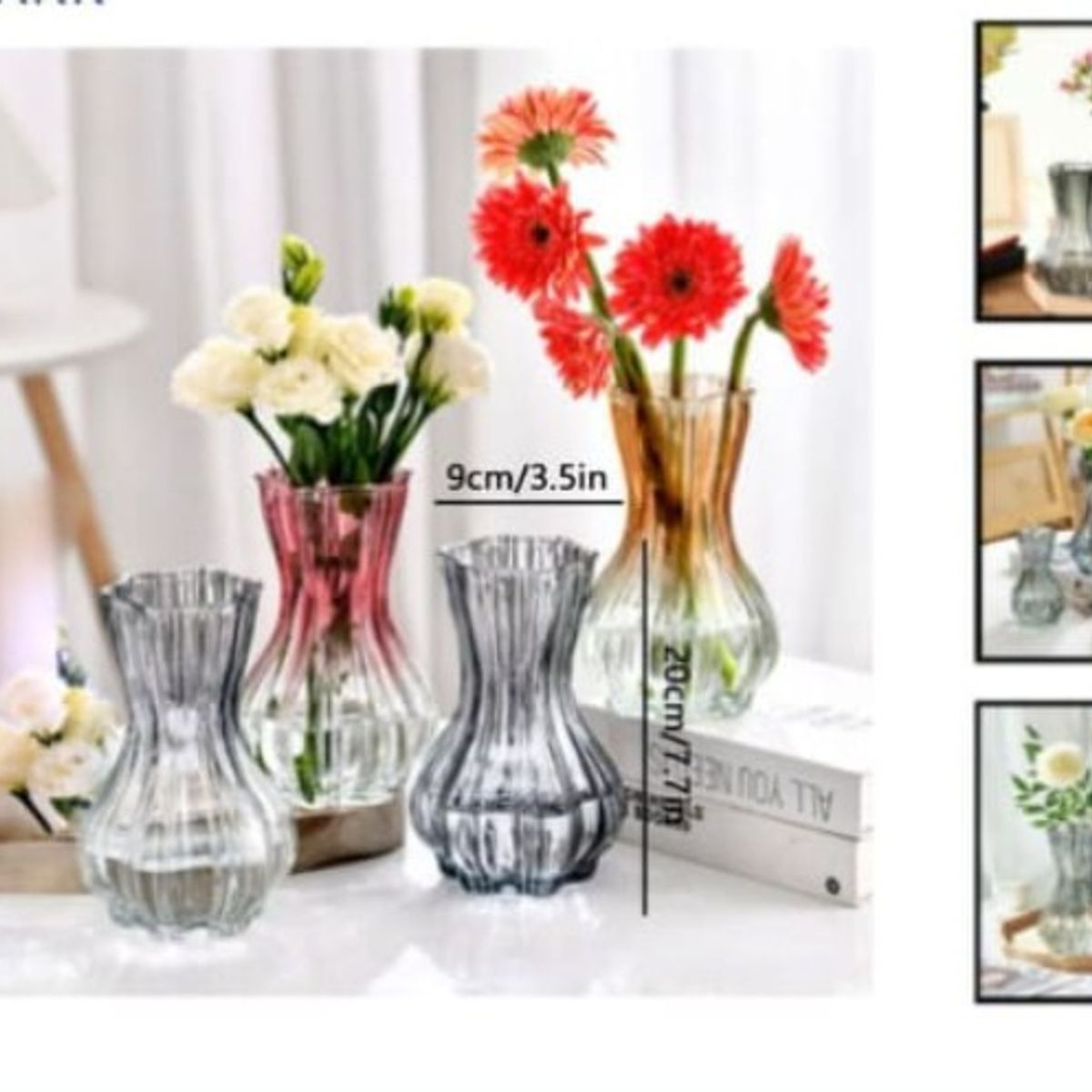 GENERICO - Macetero De Vidrio 20Cm Para Flores Florero.