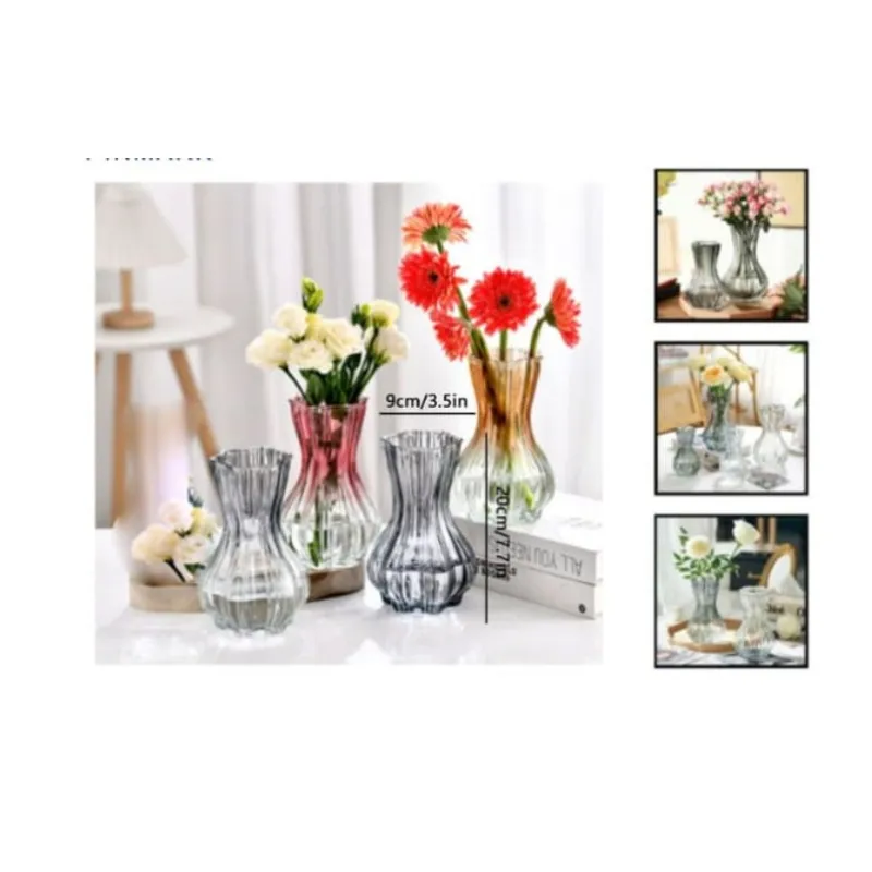 GENERICO - Macetero De Vidrio 20Cm Para Flores Florero