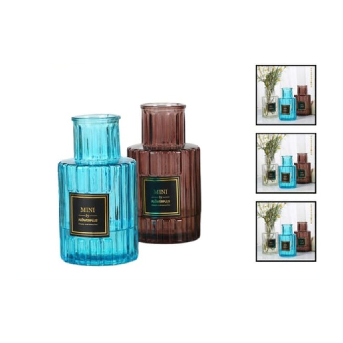 GENERICO - Macetero De Vidrio 18Cm Para Flores Florero