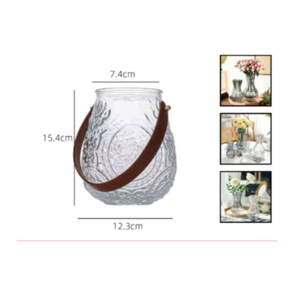 GENERICO - Macetero De Vidrio 154Cm Para Flores Florero