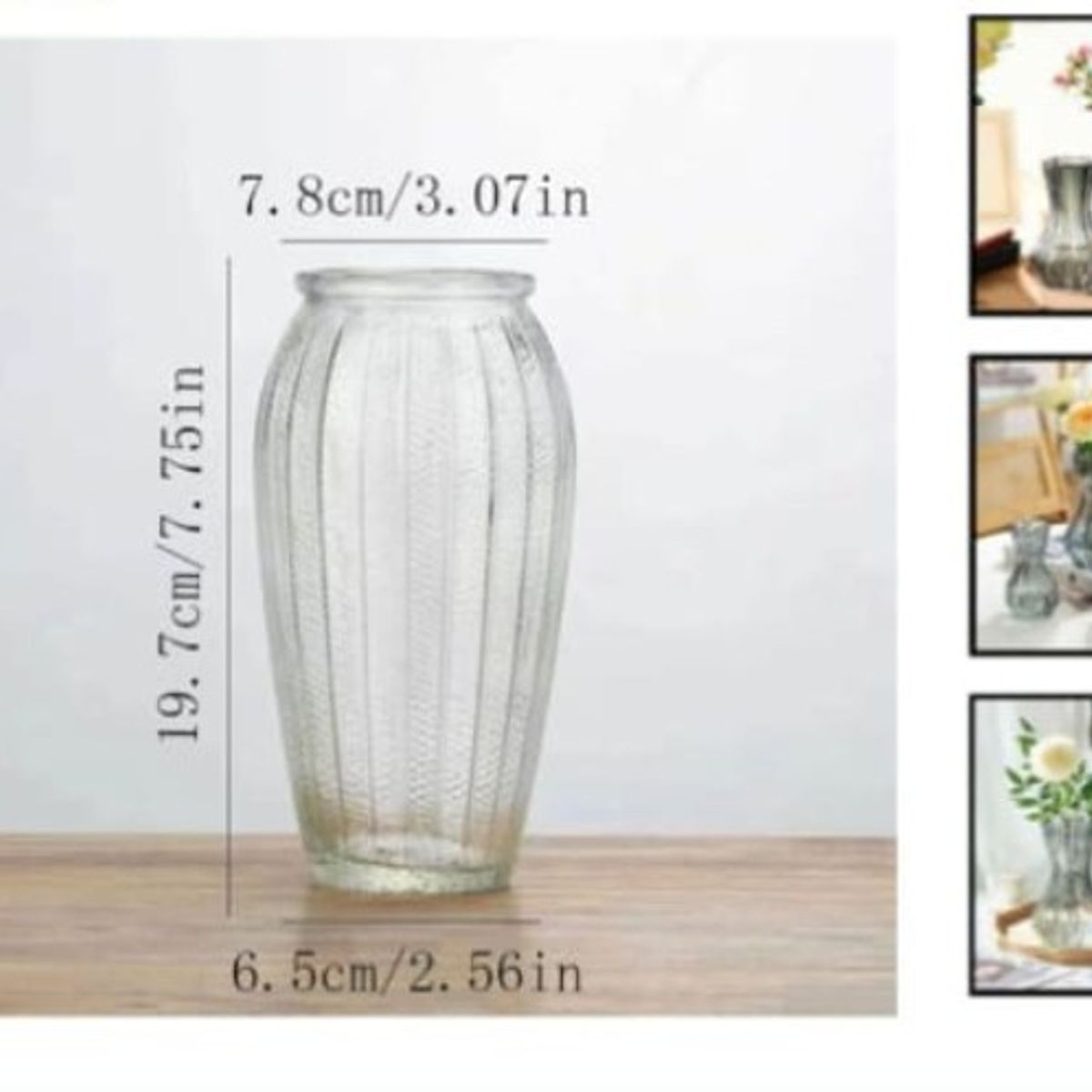 GENERICO - Macetero De Vidrio 197Cm Para Flores Florero.