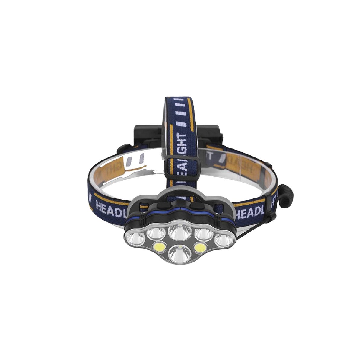 TECNOLAB - Linterna Led Cabeza 8 Luces Led Recargable - Ps