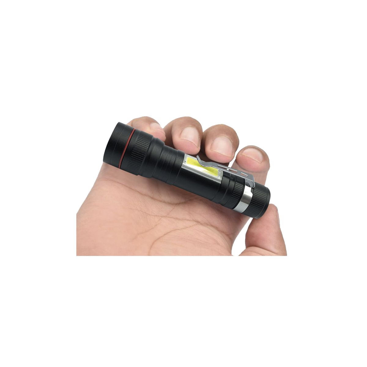 TECNOLAB - Linterna Led Aleación De Aluminio Recargable Usb - Ps