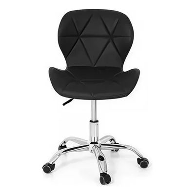 Imagen 2 del producto Pack 2 Sillas De Escritorio Mariposa Giratoria Acolchada Negra