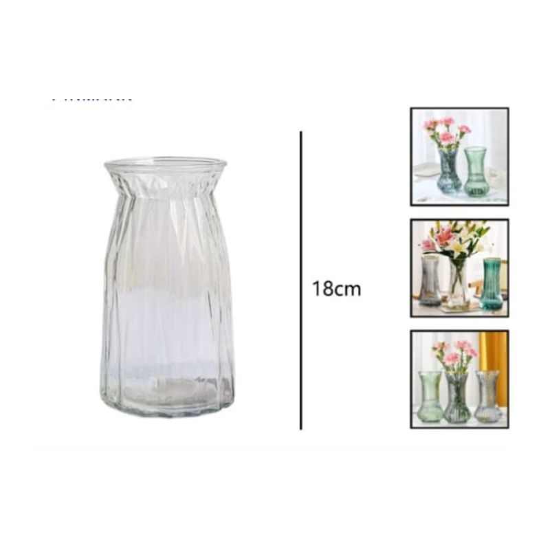 GENERICO - Macetero De Vidrio 15Cm Para Flores Florero