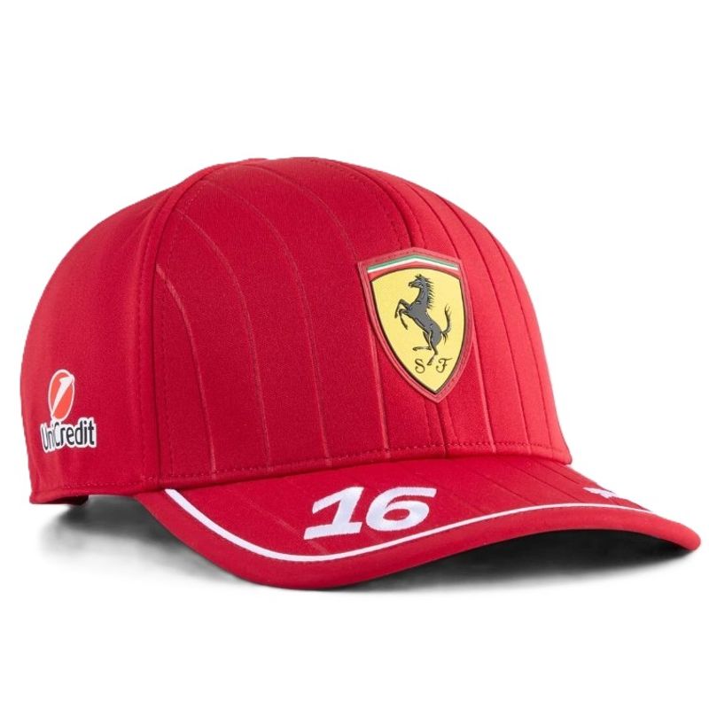 FERRARI - Gorro Jockey Puma Scuderia Ferrari HP Charles Leclerc Oficial 2025