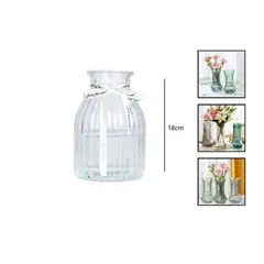 GENERICO - Macetero De Vidrio 18Cm Para Flores Florero