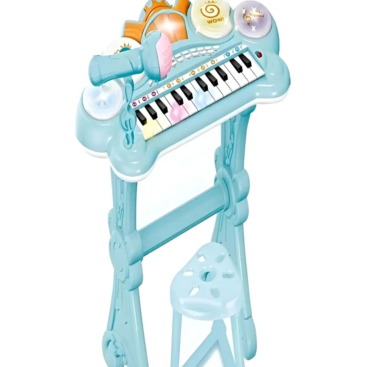 GENERICO - PIANO TECLADO MUSICAL PARA NIÑOS AZUL