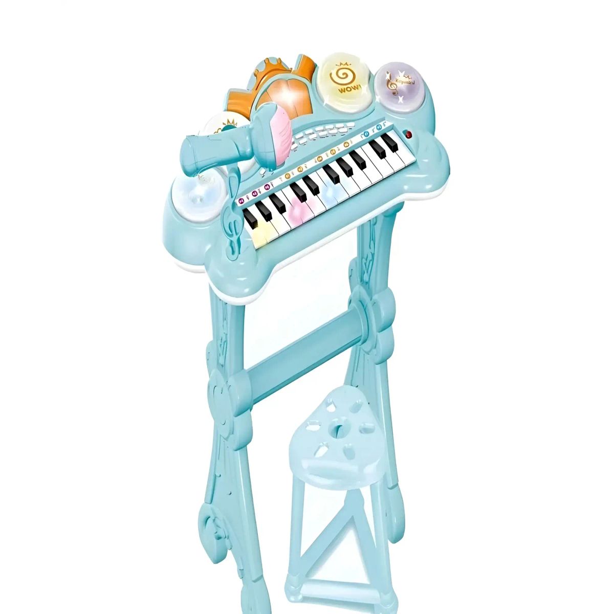 GENERICO - PIANO TECLADO MUSICAL PARA NIÑOS AZUL