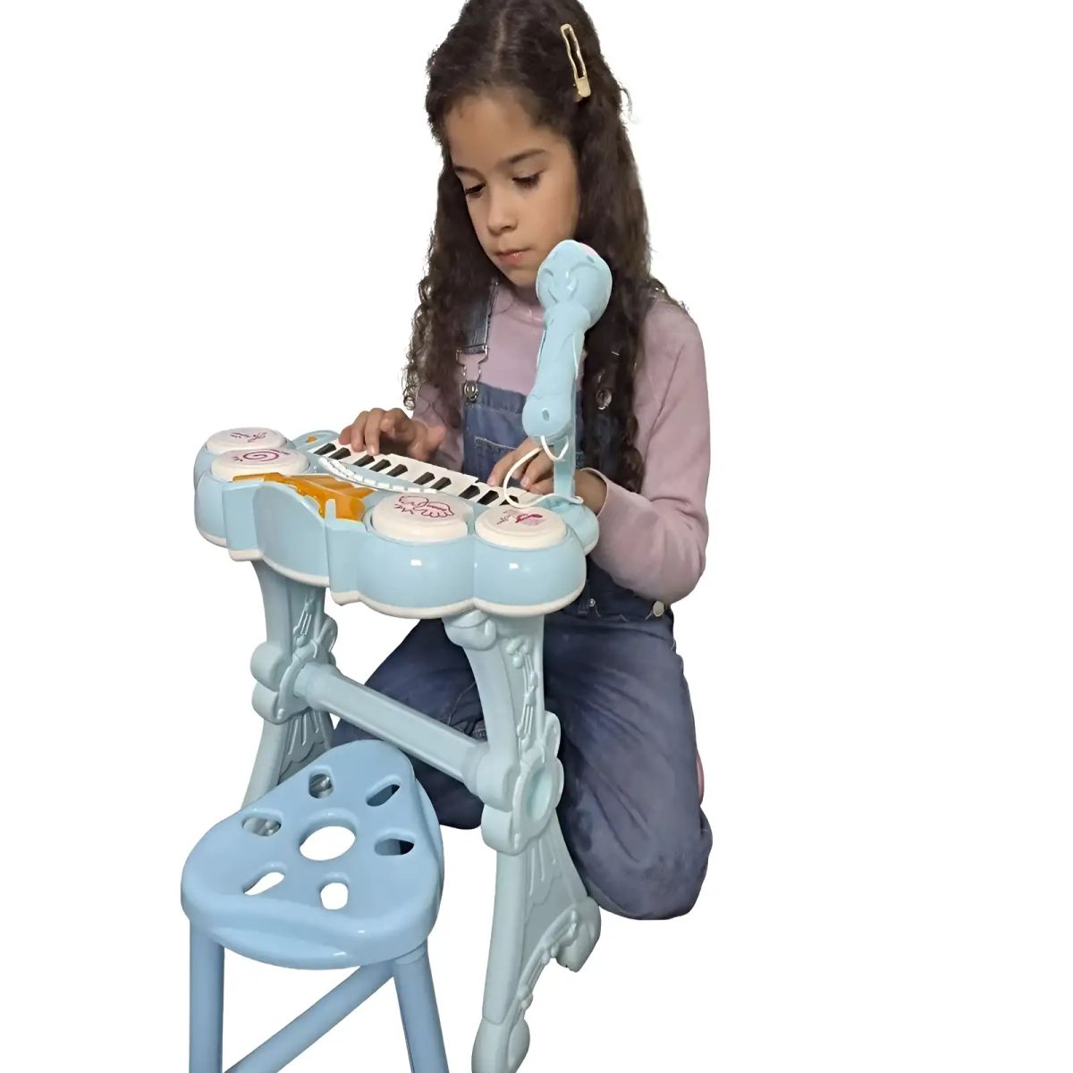 GENERICO - PIANO TECLADO MUSICAL PARA NIÑOS AZUL