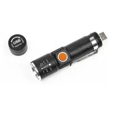 TECNOLAB - Linterna Led Cree 3000 Lúmenes De Bolsillo Recargable - Ps