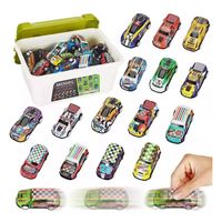 Set 30 Autitos a Fricción en Caja Transportadora