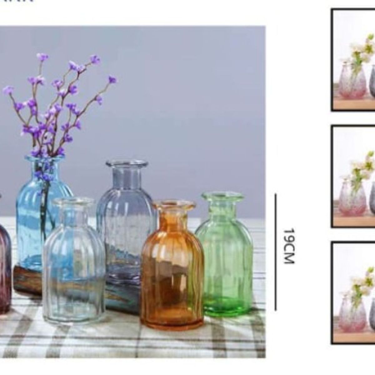 GENERICO - Macetero De Vidrio 23Cm Para Flores Florero