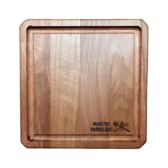 CUMBRES ARTESANIAS NATIVAS - Plato Asado Madera Roble Maestro Parrillero