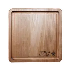 CUMBRES ARTESANIAS NATIVAS - Plato Asado Madera Roble Rey de la Parrilla