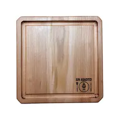 CUMBRES ARTESANIAS NATIVAS - Plato Asado Madera Roble Un Asadito