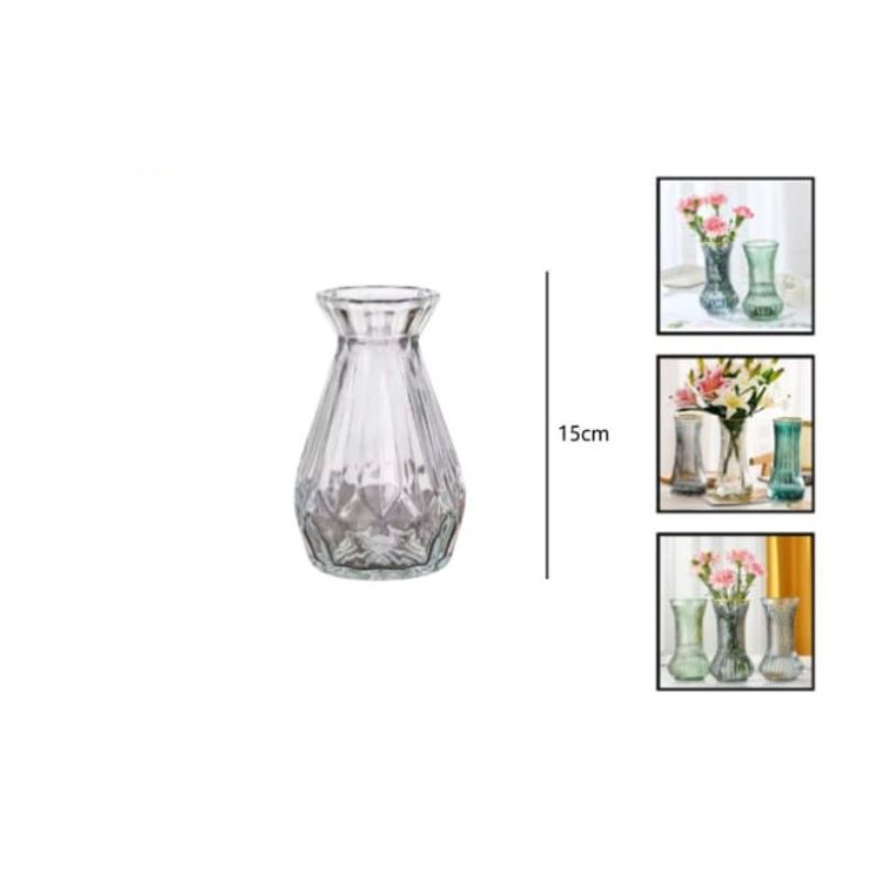 GENERICO - Macetero De Vidrio 15Cm Para Flores Florero